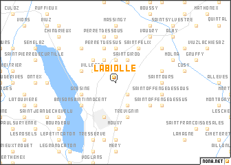 map of La Biolle