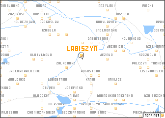 map of Łabiszyn