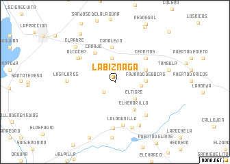 map of La Biznaga