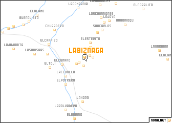 map of La Biznaga