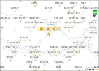 map of Lablachère