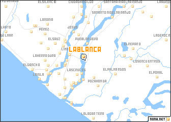 map of La Blanca