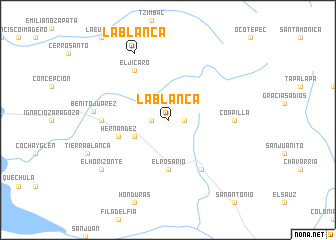 map of La Blanca