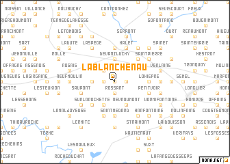 map of La Blanche Nau