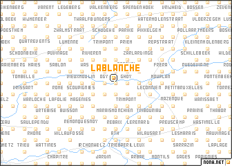 map of La Blanche