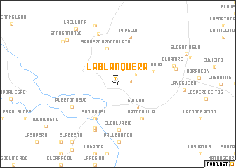 map of La Blanquera