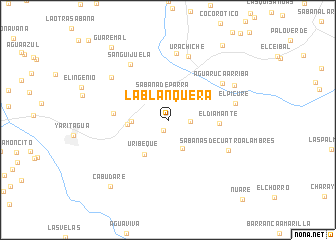 map of La Blanquera