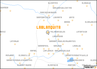 map of La Blanquita