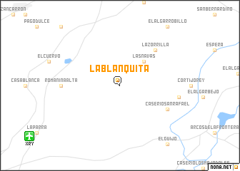 map of La Blanquita