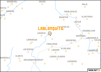 map of La Blanquita