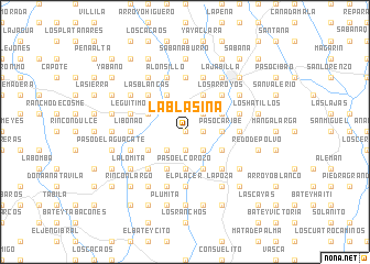 map of La Blasina