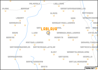 map of La Blava