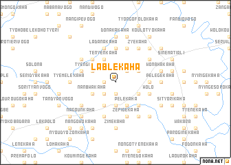 map of Lablékaha