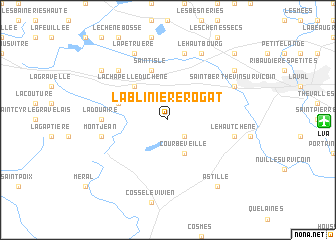 map of La Blinière-Rogat