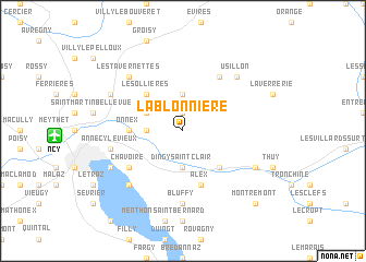 map of La Blonnière