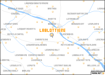 map of La Blottière