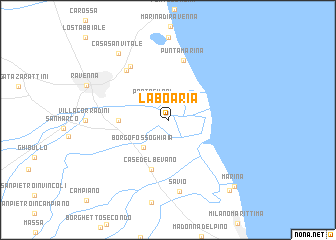 map of La Boaria