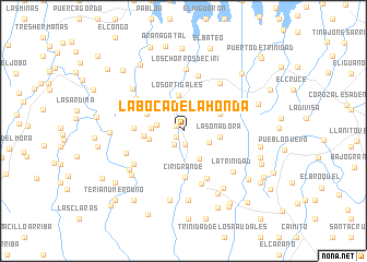 map of La Boca de La Honda