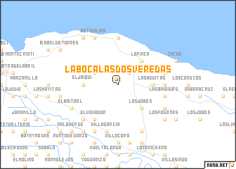 map of La Boca Las Dos Veredas