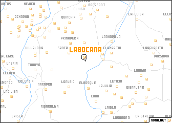 map of La Bocana