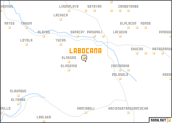 map of La Bocana