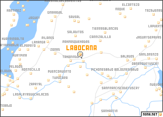 map of La Bocana