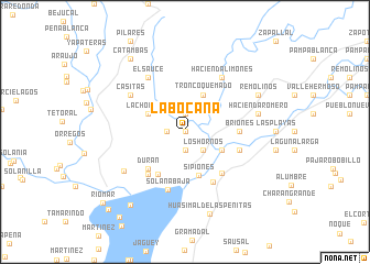 map of La Bocana