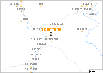 map of La Bocana