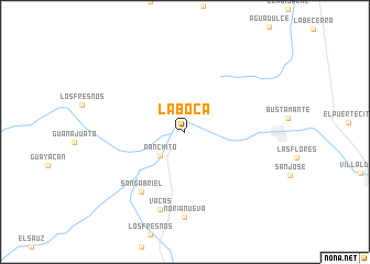 map of La Boca