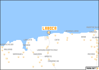 map of La Boca