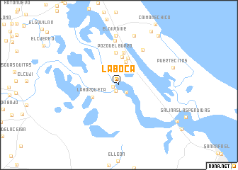 map of La Boca
