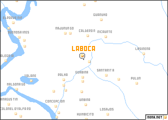 map of La Boca