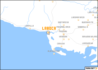 map of La Boca