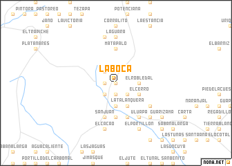 map of La Boca