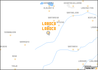 map of La Boca