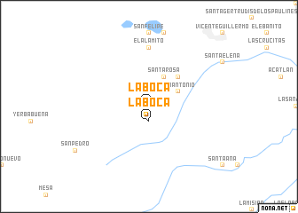 map of La Boca