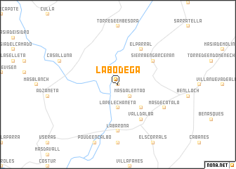 map of La Bodega