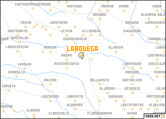 map of La Bodega