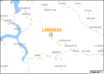 map of La Bodega