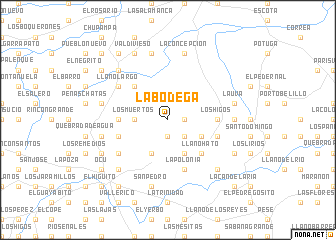 map of La Bodega