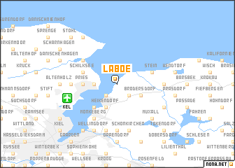 Laboe (Germany) map - nona.net
