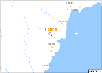 map of Labog