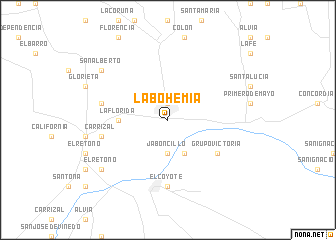 map of La Bohemia