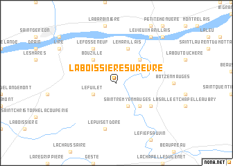 map of La Boissière-sur-Evre