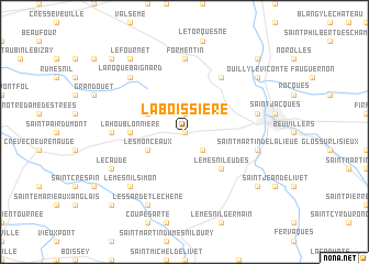 map of La Boissière