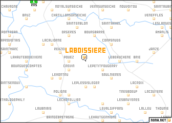 map of La Boissière