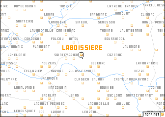 map of La Boissière