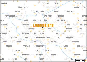 map of La Boissière