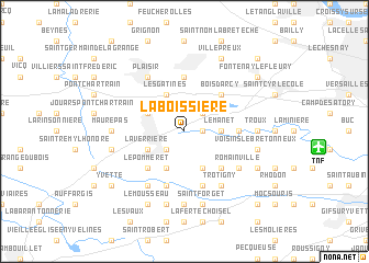 map of La Boissière