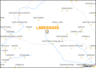 map of La Boissière